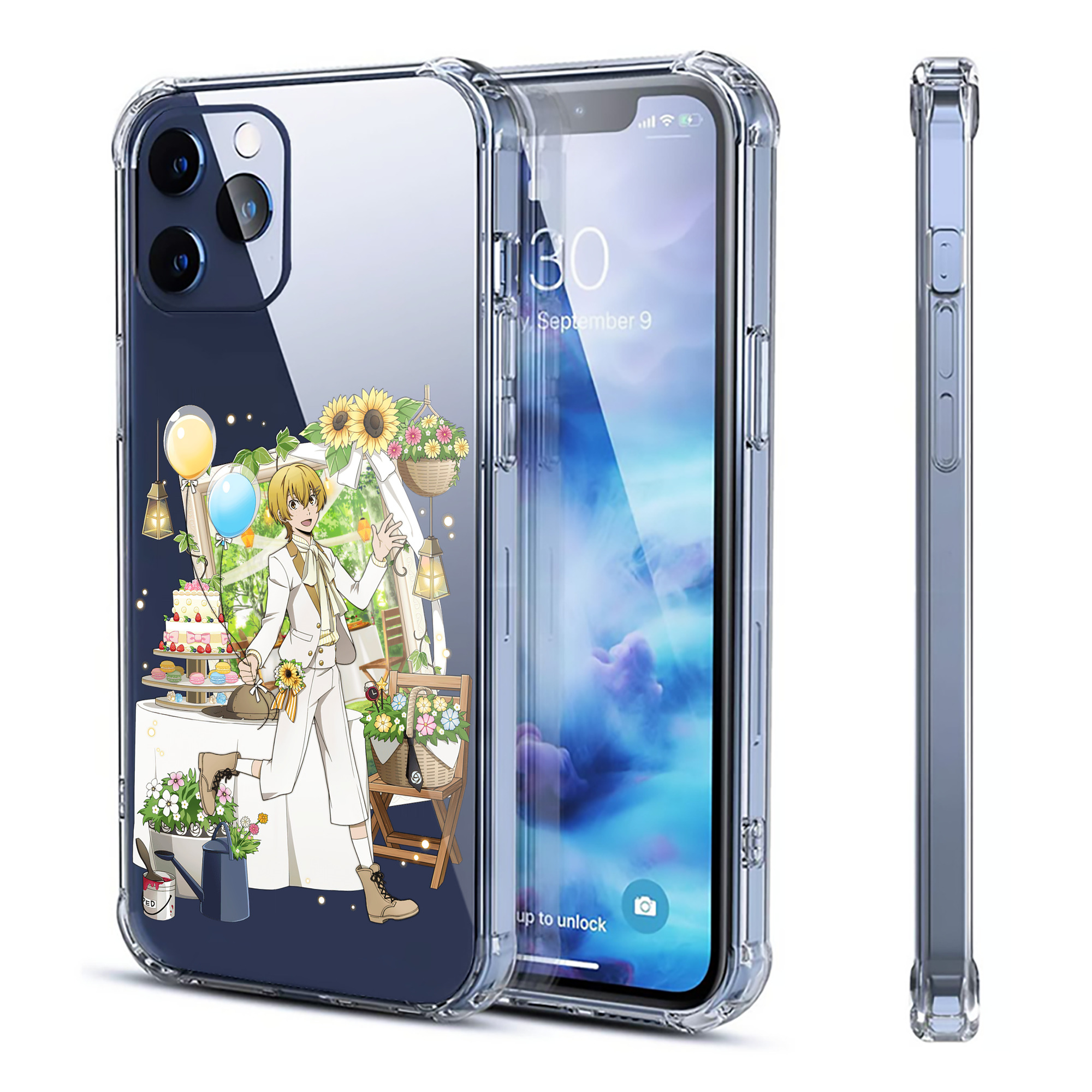 （画像用） 文豪ストレイドッグス Bungo Stray Dogs 【iPhone 12シリーズ対応】透明スマホケース（クリアソフトケース）
